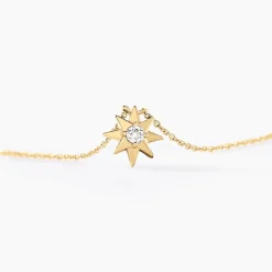 Collier Confucius Or Jaune Diamant