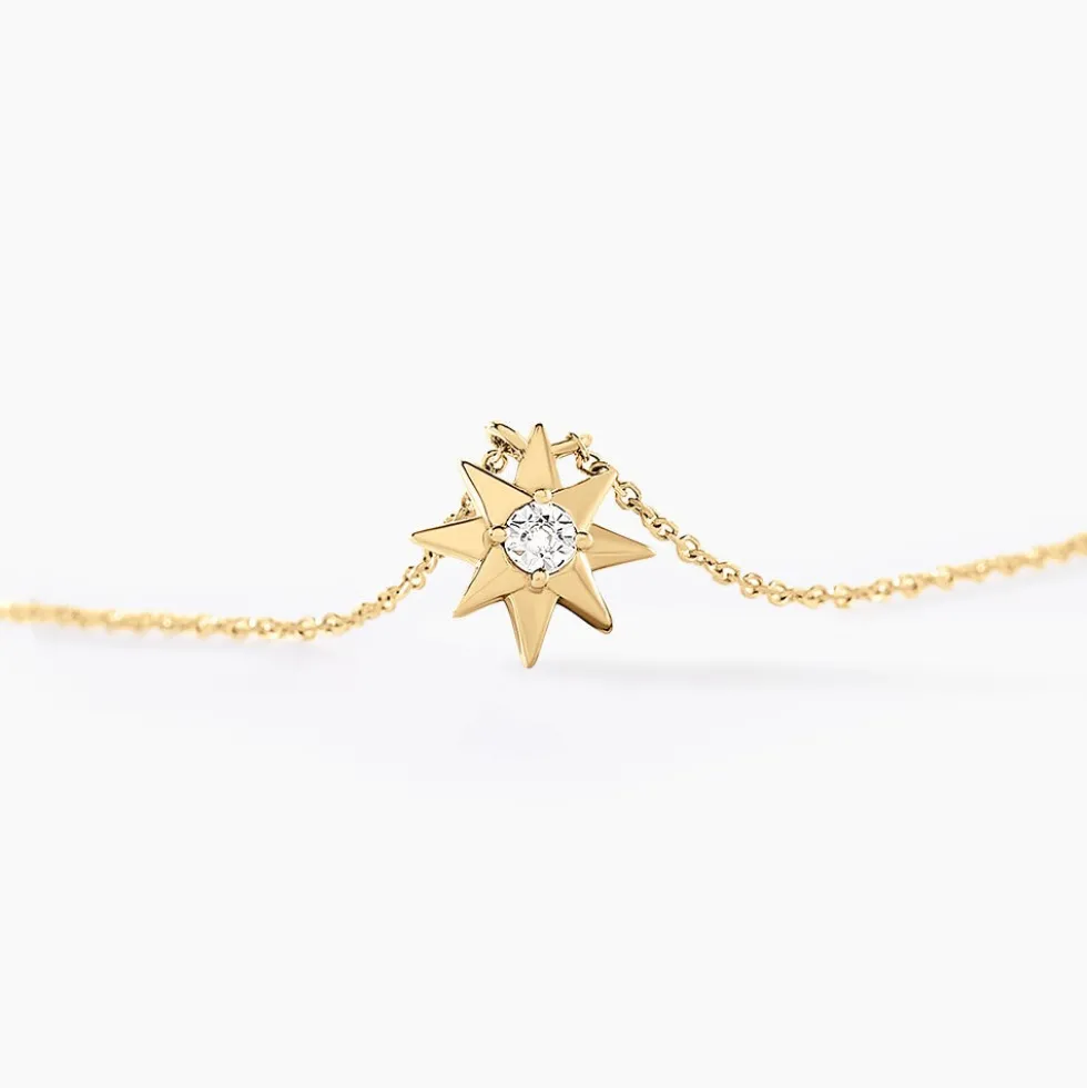 Collier Confucius Or Jaune Diamant