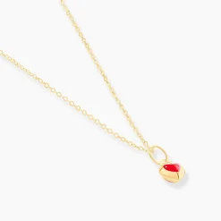 Collier Coralie Coeur Or Jaune