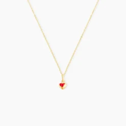Collier Coralie Coeur Or Jaune