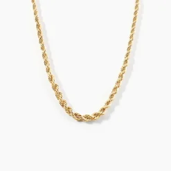 Collier Cordelia Danilo Maille Corde Or Jaune