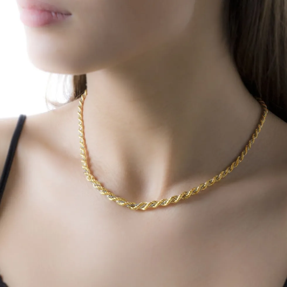 Collier Cordelia Danilo Maille Corde Et Venitienne
