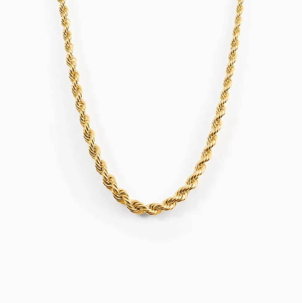 Collier Cordelia Maille Corde Or Jaune