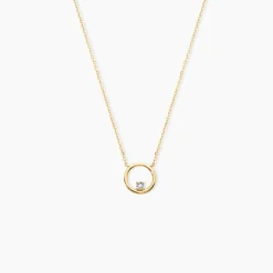 Collier Cornioa Or Jaune Diamant