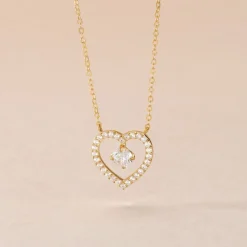 Collier Cortney Or Jaune Oxyde De Zirconium