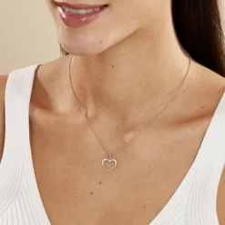 Collier Cosima Argent Blanc