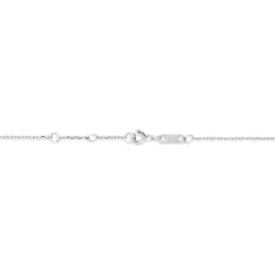 Collier Courbes Or Blanc Diamant
