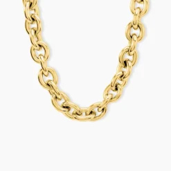 Collier Dafnie Acier Jaune