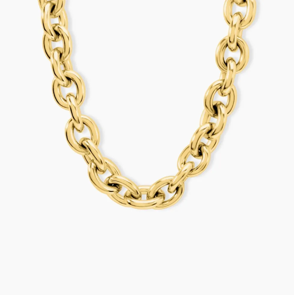 Collier Dafnie Acier Jaune