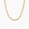 Collier Danae Plaquette Or Bicolore