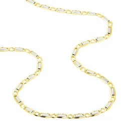 Collier Danae Plaquette Or Bicolore