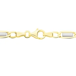 Collier Danae Plaquette Or Bicolore