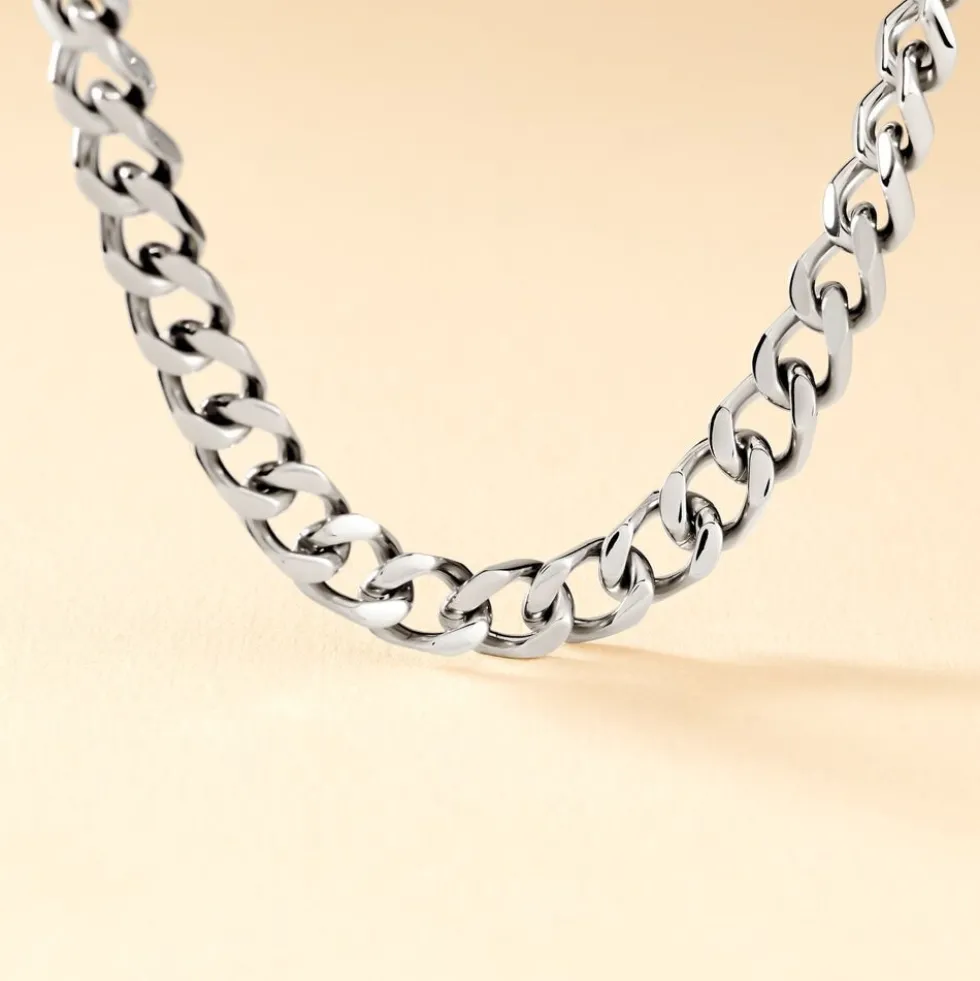Collier Daniel Acier Blanc
