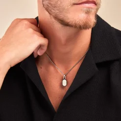 Collier Dax Acier Bicolore Oxyde De Zirconium