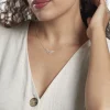 Collier Dayen Argent Blanc Oxyde De Zirconium