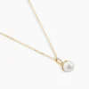 Collier Delight Or Jaune Perle De Culture Oxyde De Zirconium