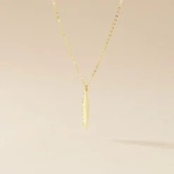 Collier Delphinium Or Jaune
