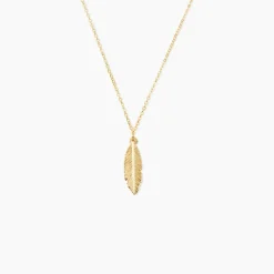 Collier Delphinium Or Jaune