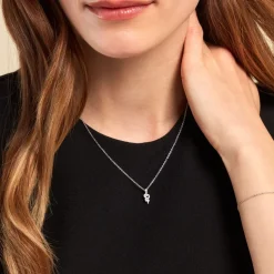 Collier Desert Argent Blanc Oxyde De Zirconium