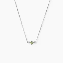 Collier Desert Argent Blanc Oxyde De Zirconium