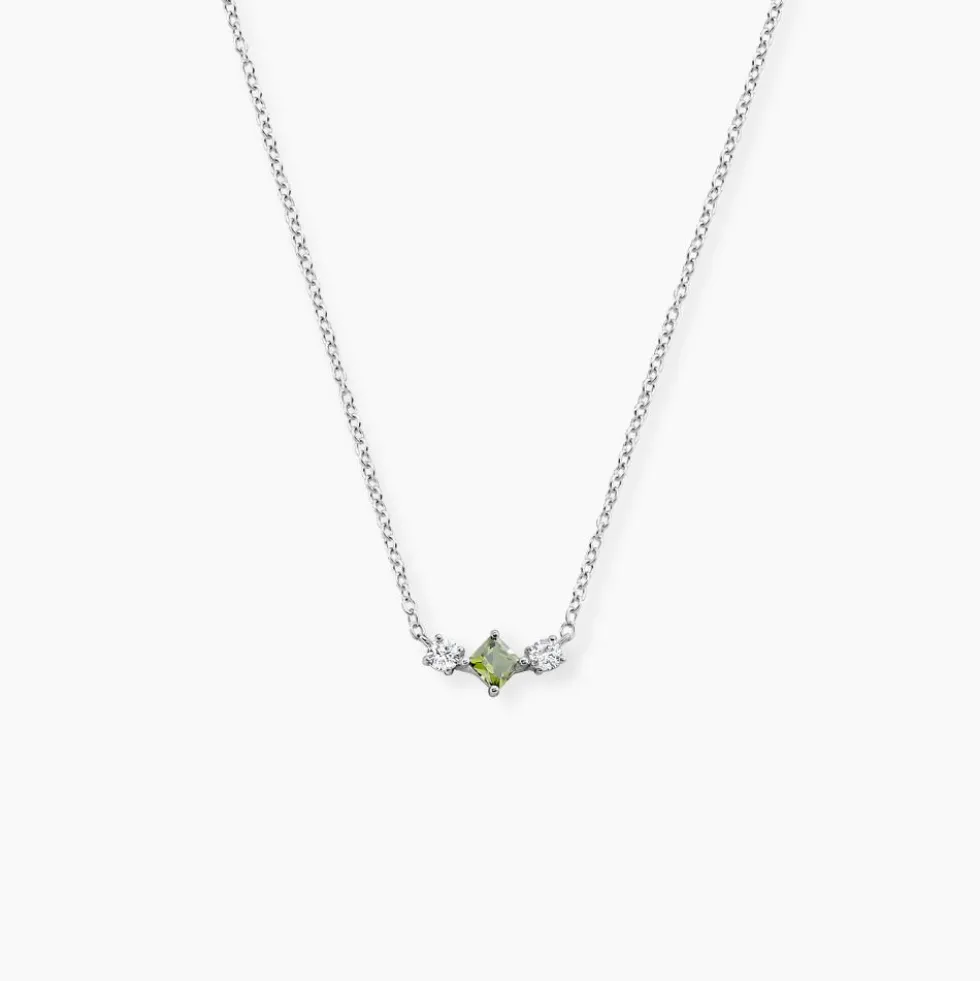 Collier Desert Argent Blanc Oxyde De Zirconium