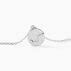 Collier Despina Argent Blanc Oxyde De Zirconium