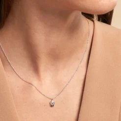 Collier Dhyana Argent Blanc