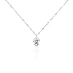 Collier Dhyana Argent Blanc