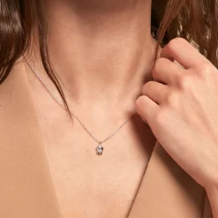 Collier Dhyana Argent Blanc