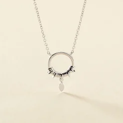 Collier Dhyana Argent Blanc