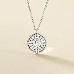 Collier Dhyana Argent Blanc Oxyde De Zirconium