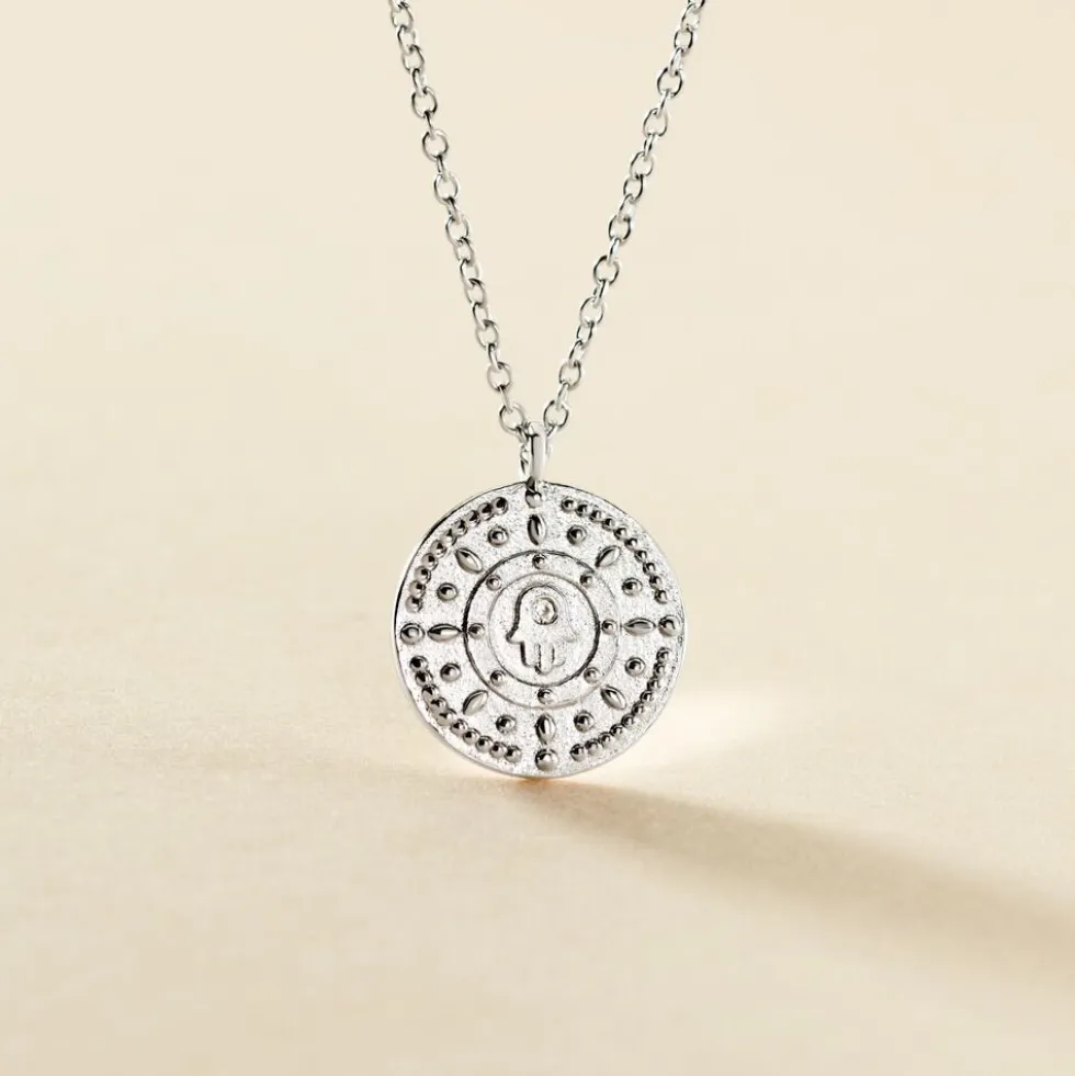 Collier Dhyana Argent Blanc Oxyde De Zirconium
