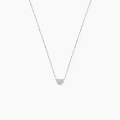 Collier Dimitra Or Blanc Diamant