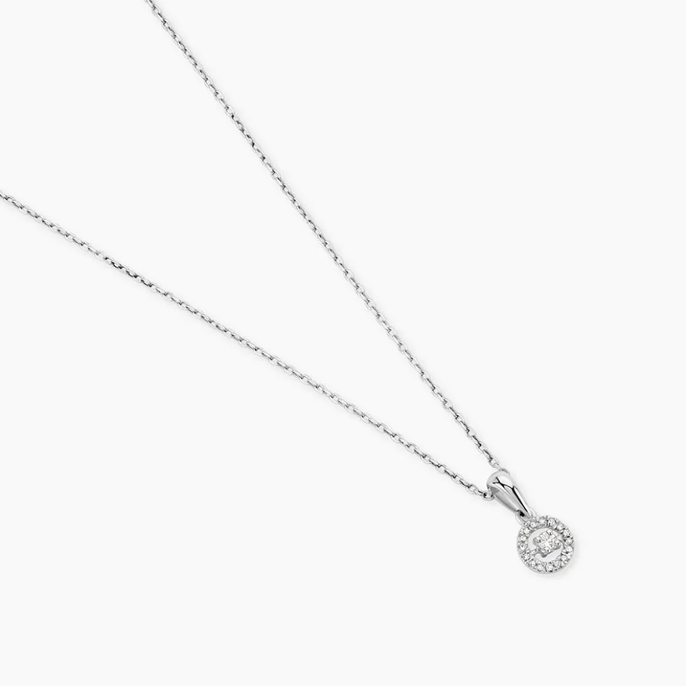 Collier Domitia Or Blanc Diamant