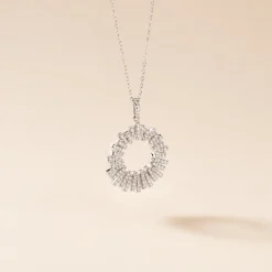Collier Doretta Argent Blanc Oxyde De Zirconium