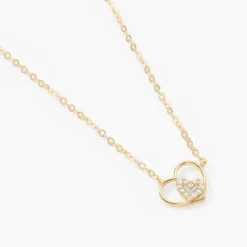 Collier Duilio Or Jaune Oxyde De Zirconium