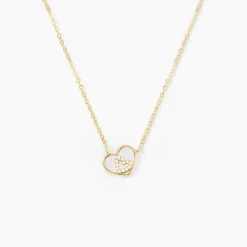 Collier Duilio Or Jaune Oxyde De Zirconium
