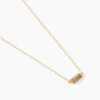 Collier Ean Or Jaune Nacre