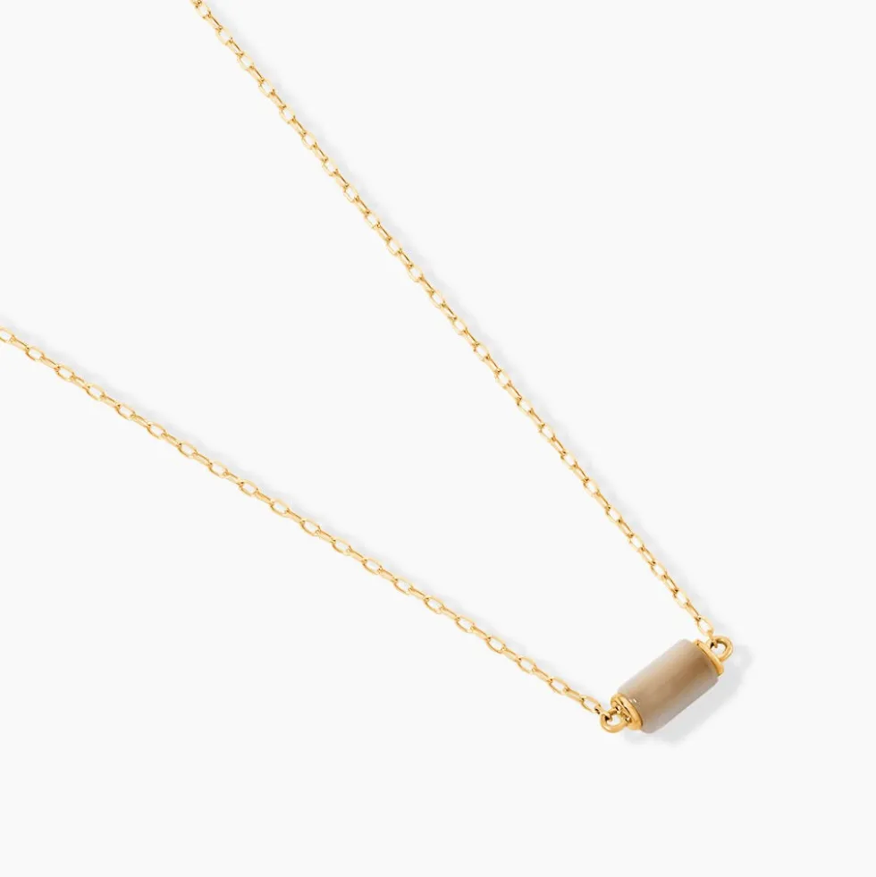 Collier Ean Or Jaune Nacre