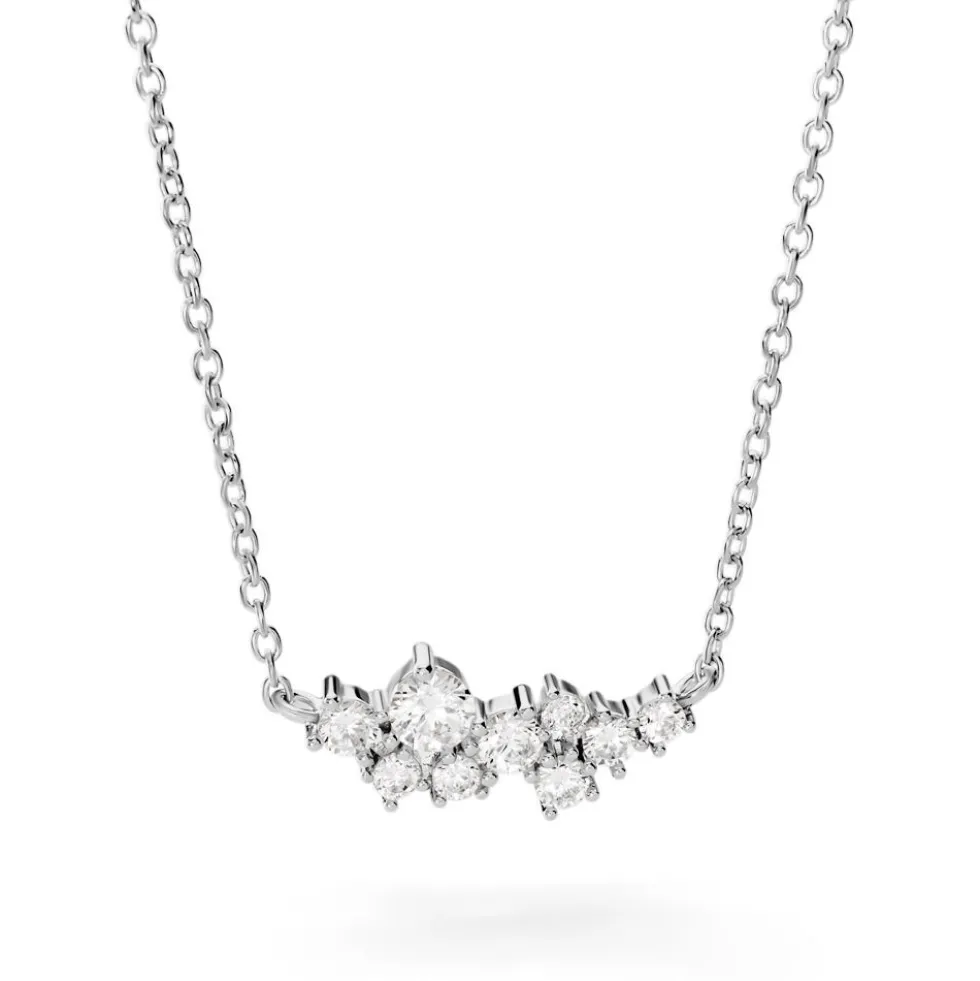 Collier Eden Argent Blanc Oxyde De Zirconium
