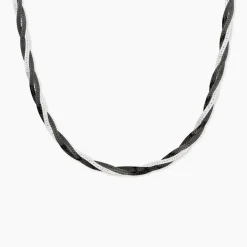 Collier Ehud Argent Bicolore