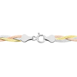 Collier Elae Argent Tricolore