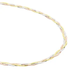Collier Elae Argent Tricolore