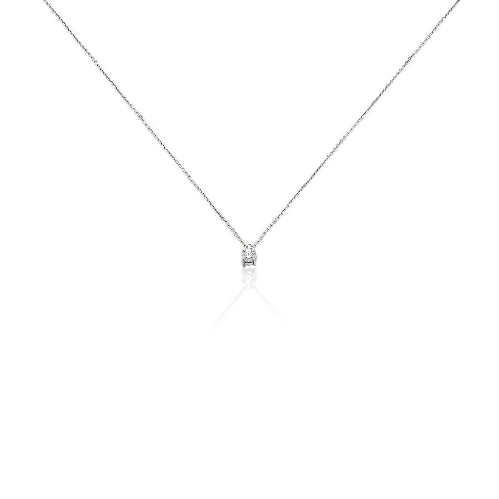 Collier Elfa Or Blanc Diamant