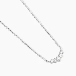 Collier Elinore Argent Blanc Oxyde De Zirconium