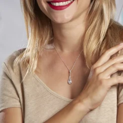 Collier Elorah Argent Blanc Oxyde De Zirconium
