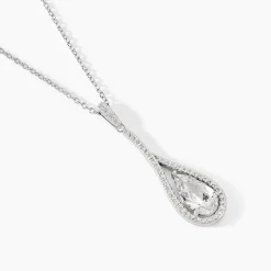 Collier Elorah Argent Blanc Oxyde De Zirconium