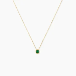 Collier Emaria Or Jaune Emeraude