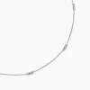 Collier Eniola Argent Blanc