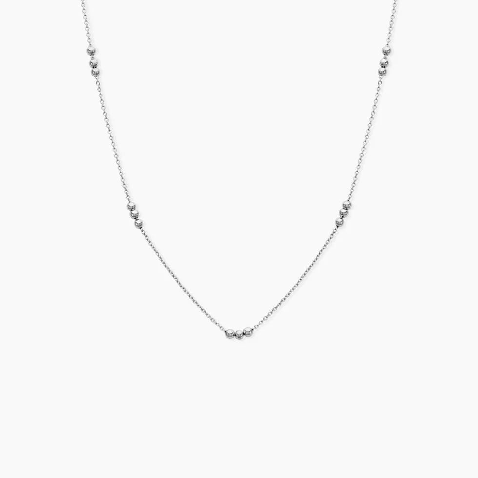 Collier Eniola Argent Blanc